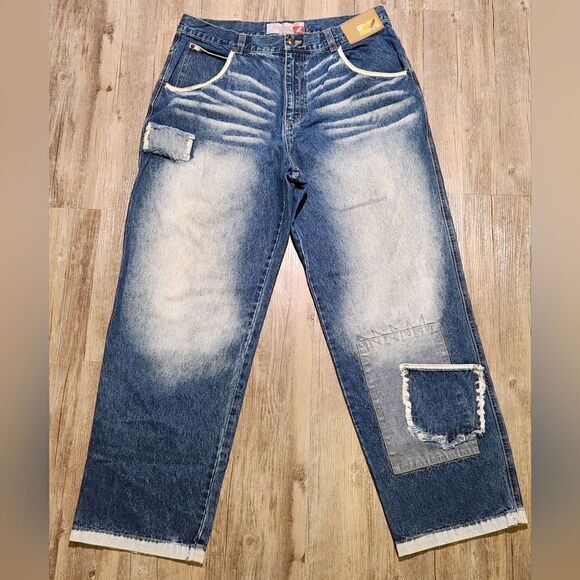 Vintage Godbody Baggy‎ Jeans size 38×32 - Picture 1 of 5